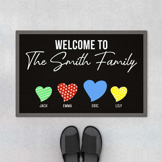 4317DUS1 personalized family gifts for parents welcome doormat 4317DTM5I