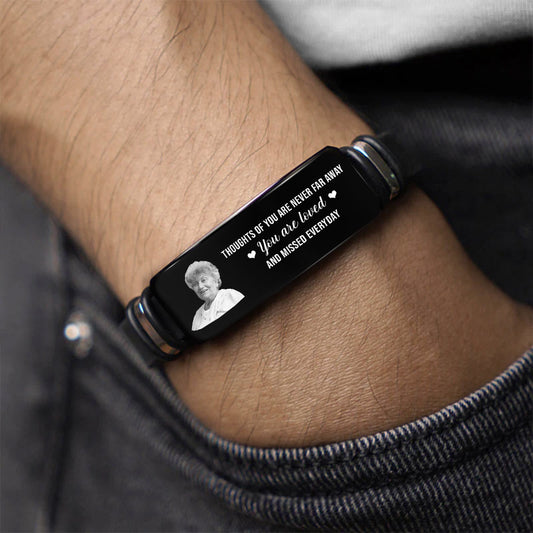 4325JUS2 personalized pet memorial gifts paws picture bracelet 4325J6N5A