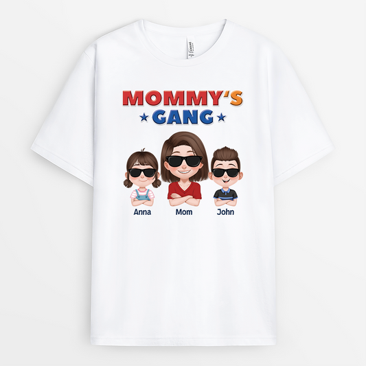4341AUS2 personalized dad t shirt daddys gang 4341A9H0B