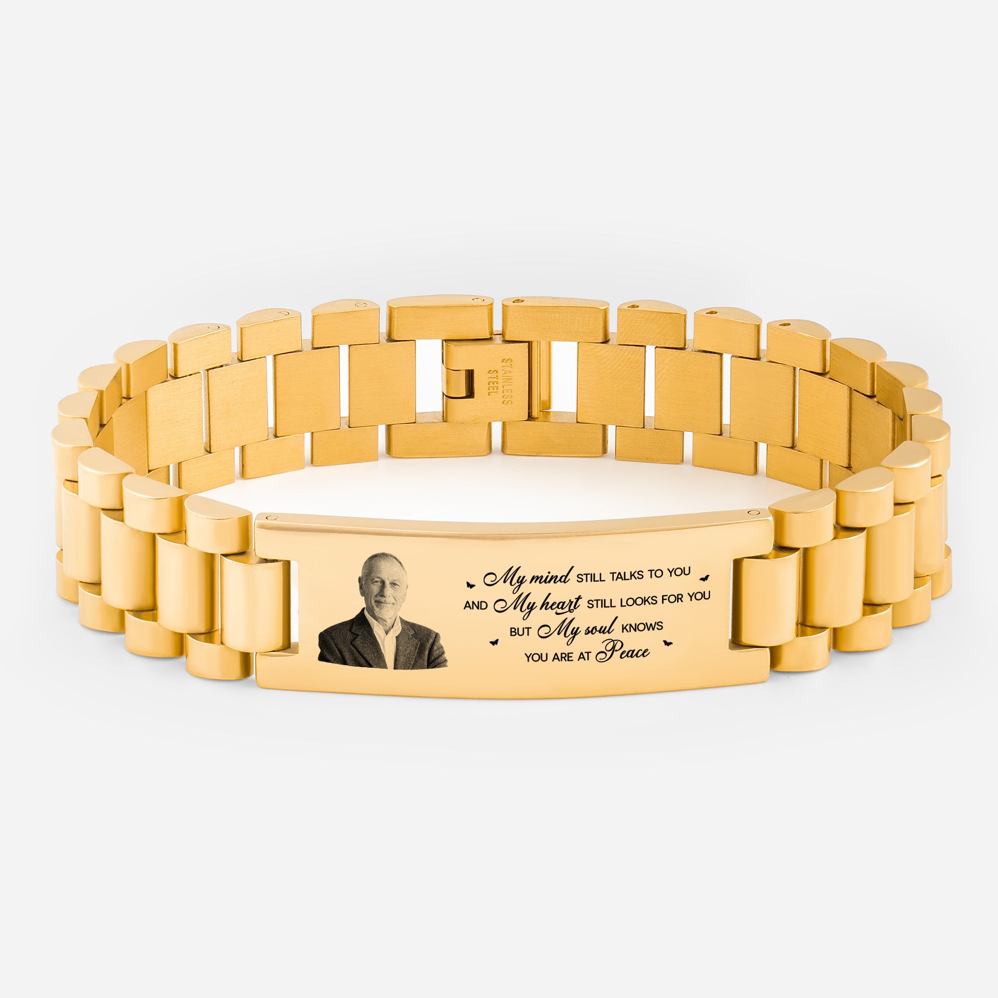 4348JUK1 personalised photo memorial watch band bracelet for loss of mumdad 4348j8l5a