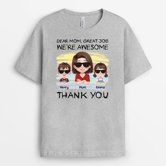 4349AUS2 personalized dad shirts dear dad great job were awesome 4349AKH0B