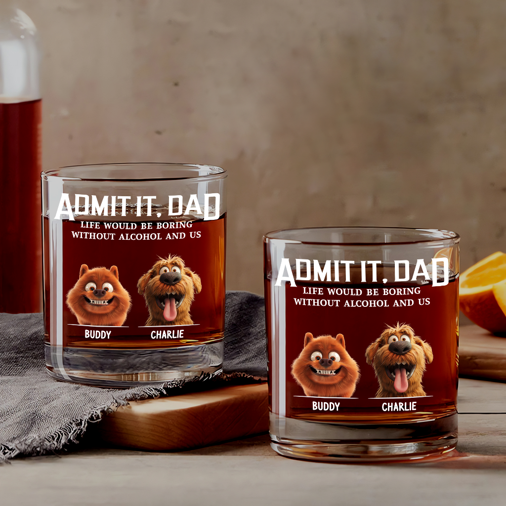 4351IUS1 custom whiskey glass funny gifts for dog dads and wine lovers 4351IKN5C