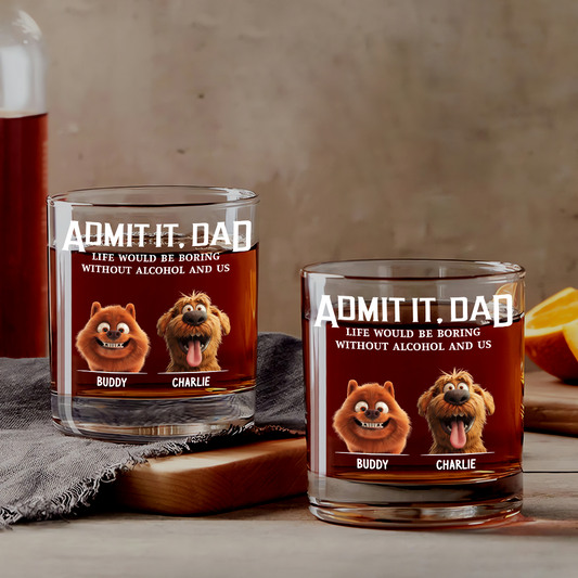 4351IUS1 custom whiskey glass funny gifts for dog dads and wine lovers 4351IKN5C