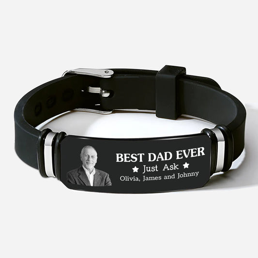 4353JUS1 personalized photo bracelet happy fathers day gifts for dad 4353J6L5B
