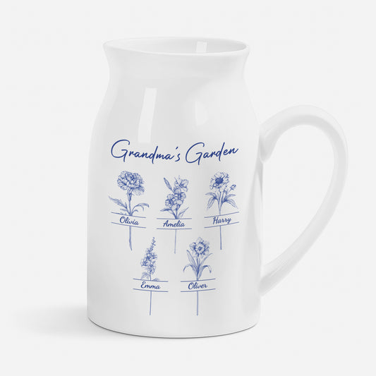 4357OUS1 personalized flower vase grandmas garden gifts 4357otp5a