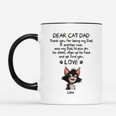 4360MUS2 custom cat mug funny gifts for cat moms dear cat mom mug 4360M8KD