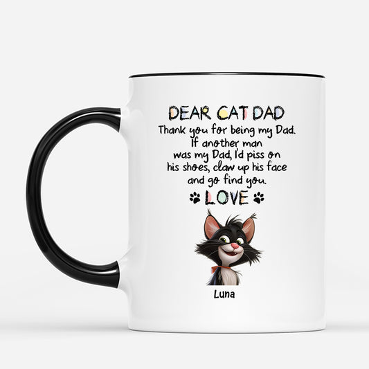4360MUS2 custom cat mug funny gifts for cat moms dear cat mom mug 4360M8KD