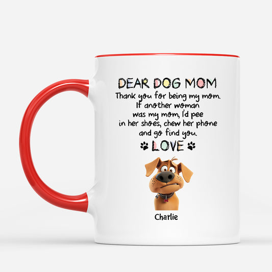 4360MUS2 custom dog mug funny gifts for dog dads dear dog dad mug 4360M8KC