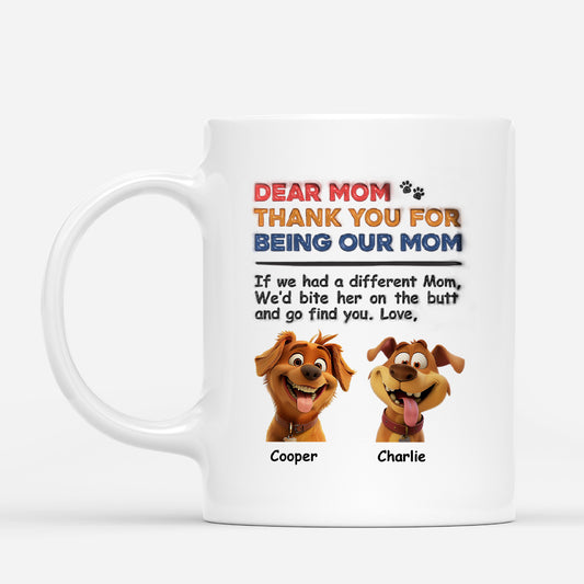 4367MUS1 personalized dog gifts for owners dear dog mom dog dad mug 4367M