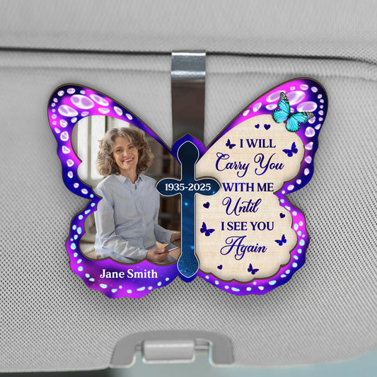 4376GUS1 personalized car visor clips unique picture memorial gifts_ 4376G3TMA