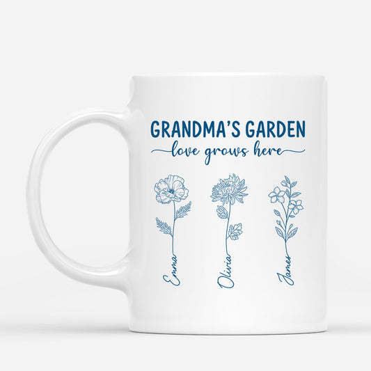 4380MUS1 personalized gifts for grandmother grandmas garden mug_ 4380MK68A