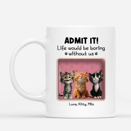 4406MUS1 personalized cat gifts for humans cute cat coffee mug 4406M9MAD