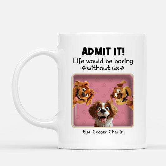 4406MUS1 personalized dog gifts for owners cute dog coffee mug 4406M9MAC