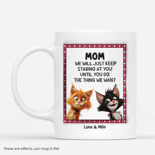 4410MUS1 custom cat mug funny gifts for cat owners from the cat 4410M8M5D