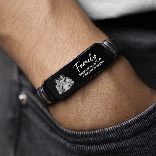 4411JUS2 custom photo bracelet family gifts together we make a family 4411J5T5I_c379d941 13f0 4203 b79d 756cf04e8d93