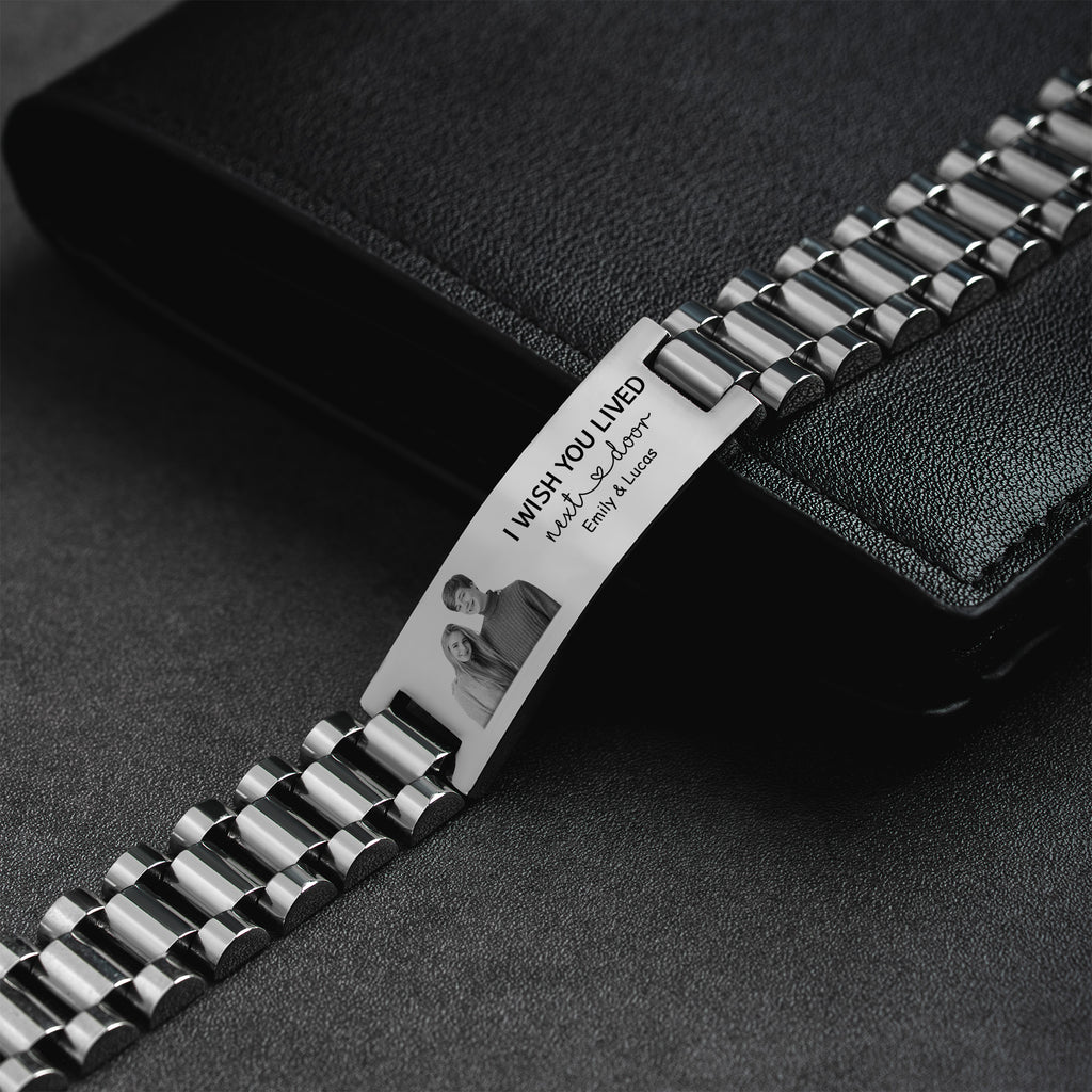 4412JUS2 custom photo bracelet watch band i wish you lived next door gifts for friends 4412jtl5f