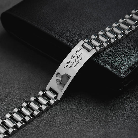 4412JUS2 custom photo bracelet watch band i wish you lived next door gifts for friends 4412jtl5f