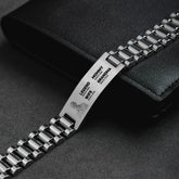 4413JUS2 personalized metal bracelet watch band_ photo gifts for dadgrandpa 4413jtv5b