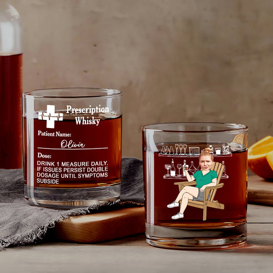 4416IUS2 funny personalized gifts for him prescription whiskey glass 4416IKLTB