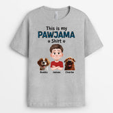 4466AUS2 personalized dog mom gifts cute pawjama shirt with dogs 4466AKK0C