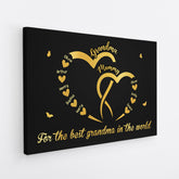 4469CUS2 custom grandma gifts for the best grandma in the world canvas 4469C8M3A