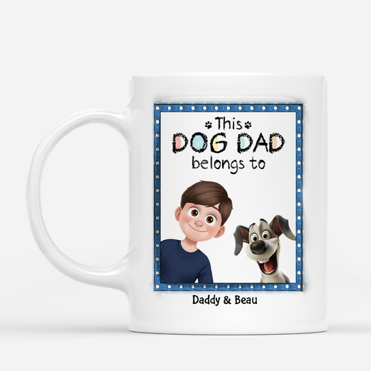 4470MUS1 cusom dog mug gifts for dog dads this dog dad belongs to 4470M8N5C