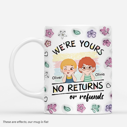 4471MUS1 3d printing effect personalized gifts for mom dad were yours no returns mug 4471M3H0A
