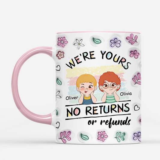 4471MUS2 3d printing effect personalized gifts for mom dad were yours no returns mug 4471M3H0A