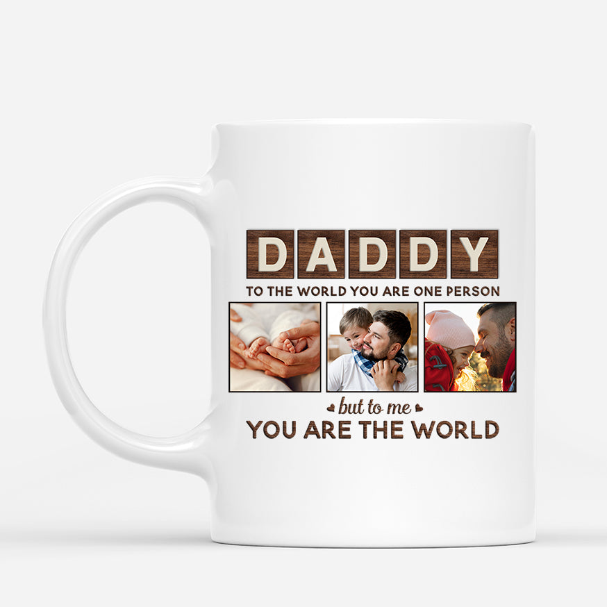 4472MUS1 personalized photo mug daddy to the world mug 4472M5L5B
