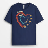 4492AUS2 custom fathers day gifts dad grandpa shirt_ with handprints 4492A