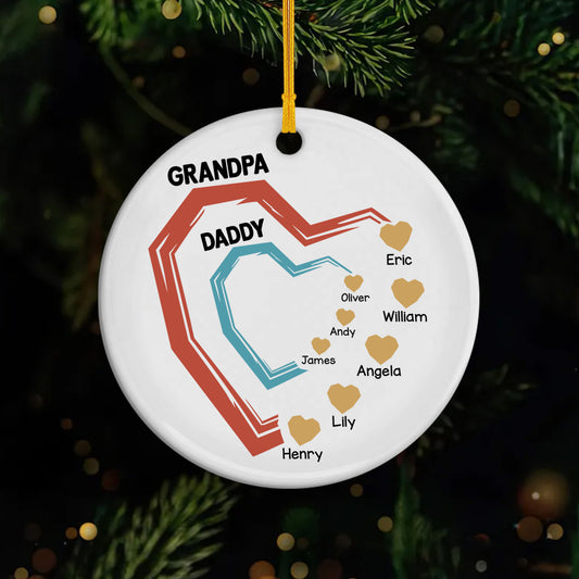 4492OUS1 personalized ceramic ornaments christmas gifts for grandpa 4492OTMAB