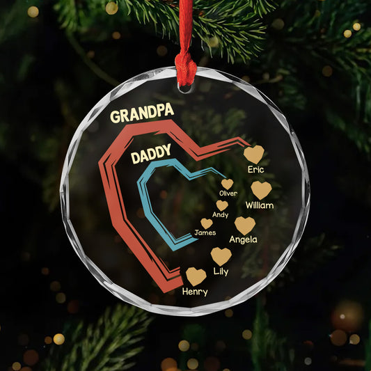 4492OUS1 personalized glass ornaments christmas gifts for grandpa 4492OTMAB