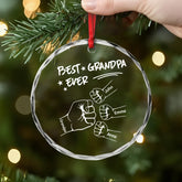 4493OUS2 personalized glass ornaments best dad ever gifts 4493o3v8b