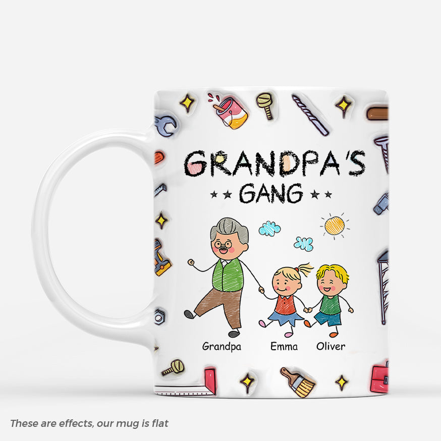 4497MUS1 3d printing effect personalized fathers day mug unique presents for dad 4497M