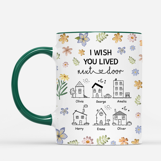 4498MUS2 personalized best friend coffee mugs i wish you lived next door gifts 4498MTN0