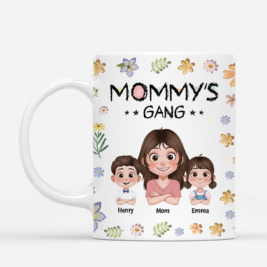 4500MUS2 custom mothers day gifts for mom floral mommys gang mug 4500MKQ5A