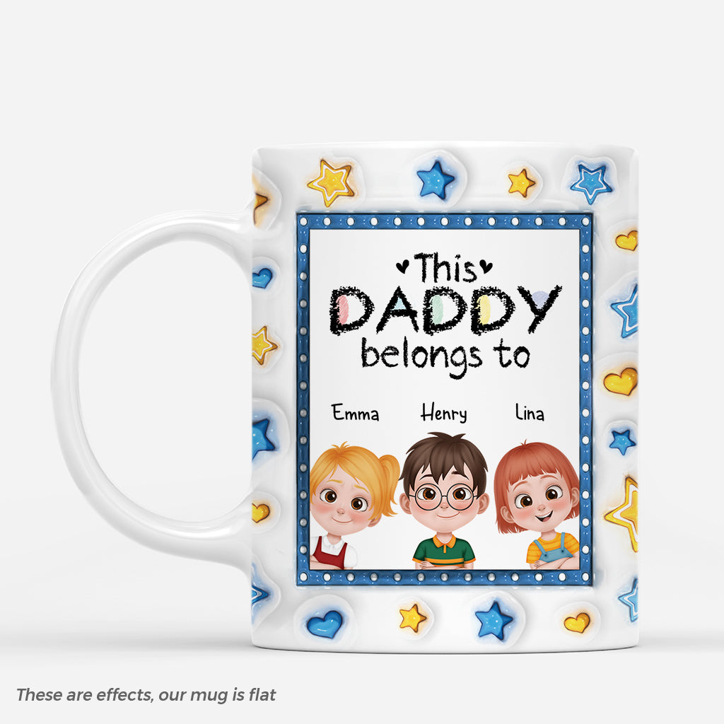 4512MUS1 personalized fathers day gift this dad belongs to mug 4512M6T0A