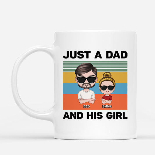 4533MUS1 custom fathers day gift_ cool dad and daughter mug_ 4533M5L8B