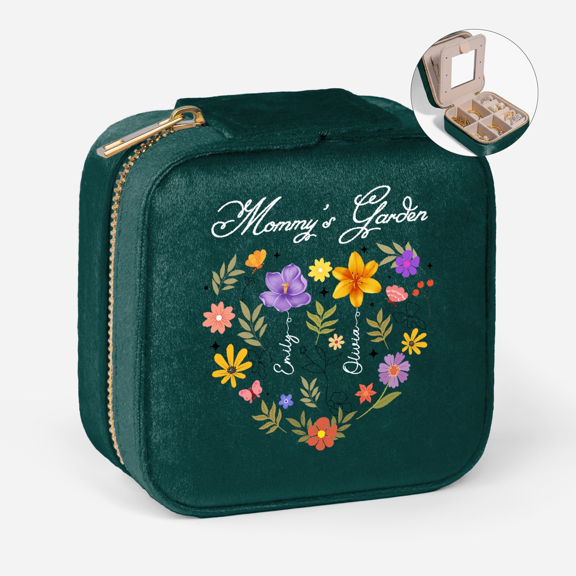 4541AUS1 personalized velvet jewelry box momgrandmas garden gifts 4541ajslta_48da6a58 f16d 439d 9a41 12959ece6524