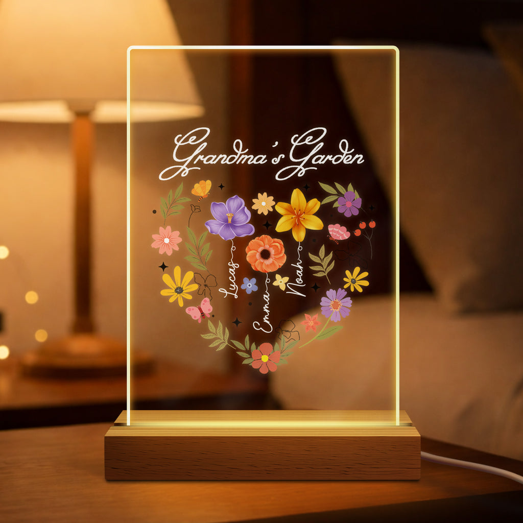4541LUS2 mommys garden night light personalized gifts for momgrandma 4541lslta