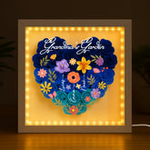 4541OUS2 personalized flower shadow box momgrandmas garden gifts 4541oslta
