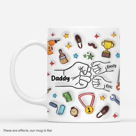 4547MUS1 3d printing effect custom dad mug unique fathers day gift 4547M565B