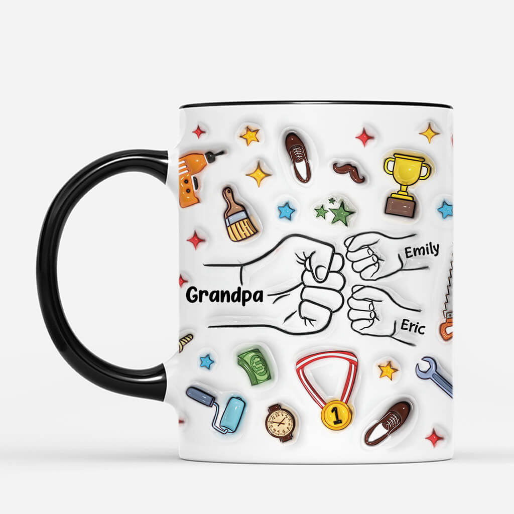 4547MUS2 3d printing effect custom dad mug unique fathers day gift 4547M565B