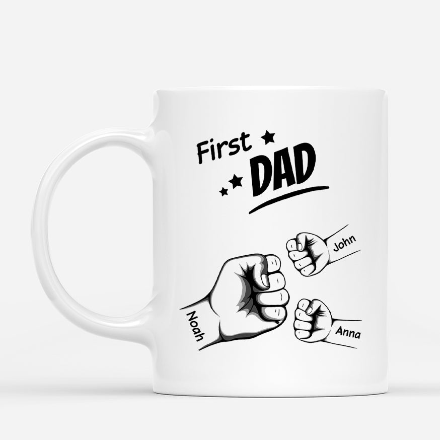 4548MUS2 custom fathers day gifts for grandpa first dad now grandpa mug 4548M8Q8B