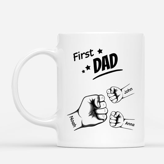 4548MUS2 custom fathers day gifts for grandpa first dad now grandpa mug 4548M8Q8B