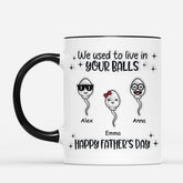 4551MUS2 3d printing effect personalized fathers day gift we used to live in your balls mug_ 4551M