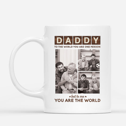 4558US1 personalized photo mugs for dad to the world you are a father 4558