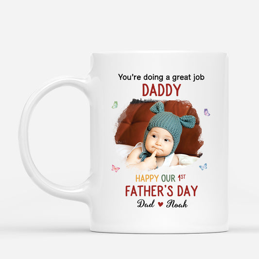 4570MUS1 personalized photo mugs for dad happy 1st fathers day gifts 4570M