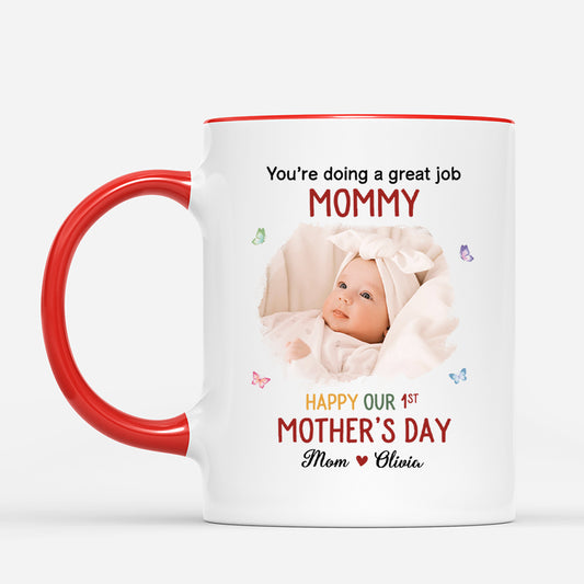 4570MUS2 personalized photo mugs for dad happy 1st fathers day gifts 4570M