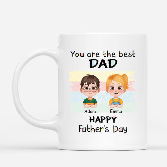 4586MUS1 personalized dad mug you are the best dad happy fathers day 4586M5T0B